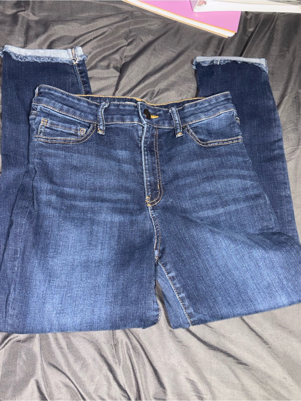 SO Classic Dark Blue Cropped Women's Jeans